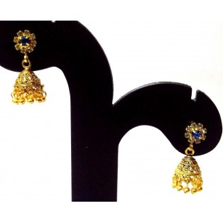 Golden Oxidized Earrings Jhumka Jhumki Ethnic Imitation Jewelry Drop Dangle EA68